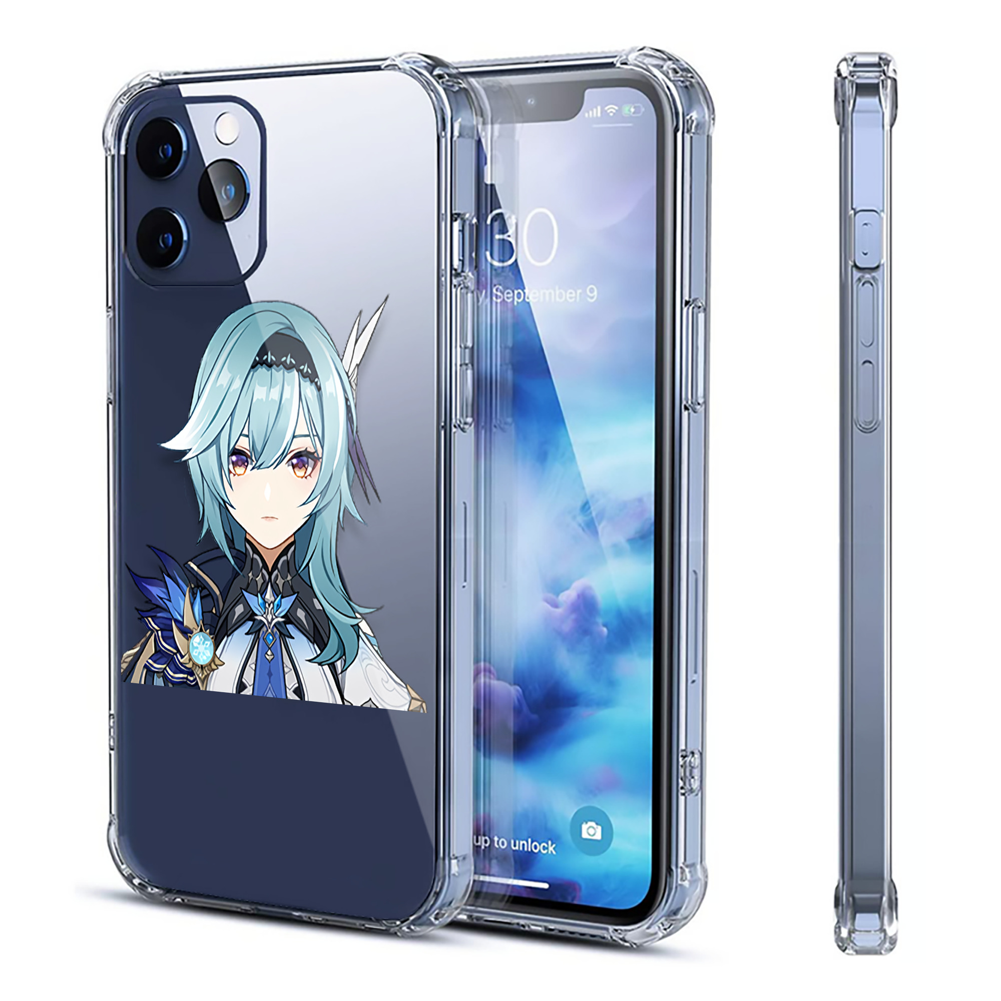 げんし神 优菈 ゆうら genshin Yūra 【iPhone 12シリーズ対応】透明スマホケース（クリアソフトケース）